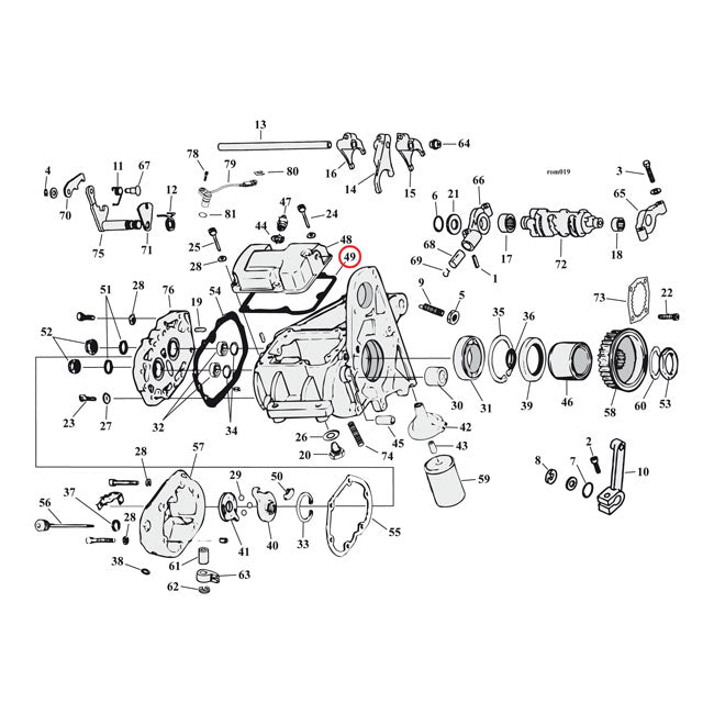 Transmission Top Cover Gasket For 91-98 Dyna NU