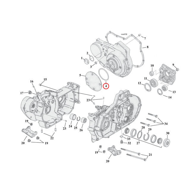 Square Ring Derby Cover Gaskets For 94-21 XL