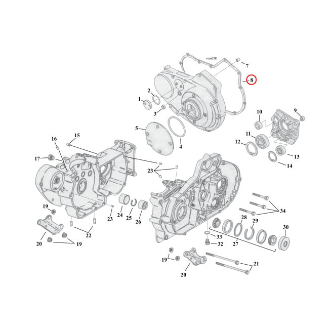 Gaskets Primary Cover AFM For 91-03 XL NU