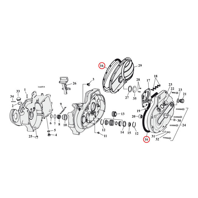 Gaskets Primary Cover AFM .060" For 67-76 XLH