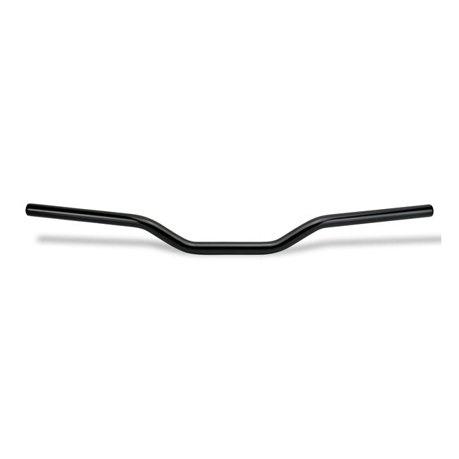 1 Inch Tracker Mid Handlebar Black TUV Approved Fits pre-81 H-D With 1" ID Risers