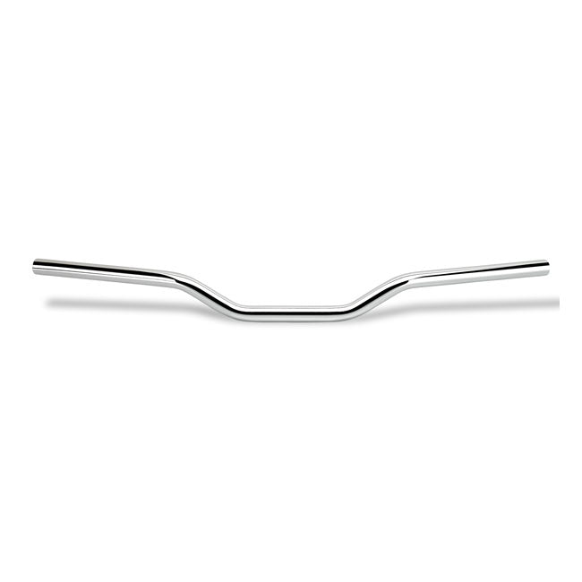 1 Inch Tracker Mid Handlebar Chrome TUV Approved Fits pre-81 H-D With 1" ID Risers