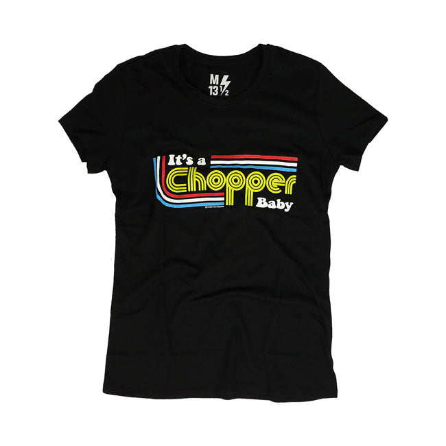 It's A Chopper Baby Ladies T-Shirt Black