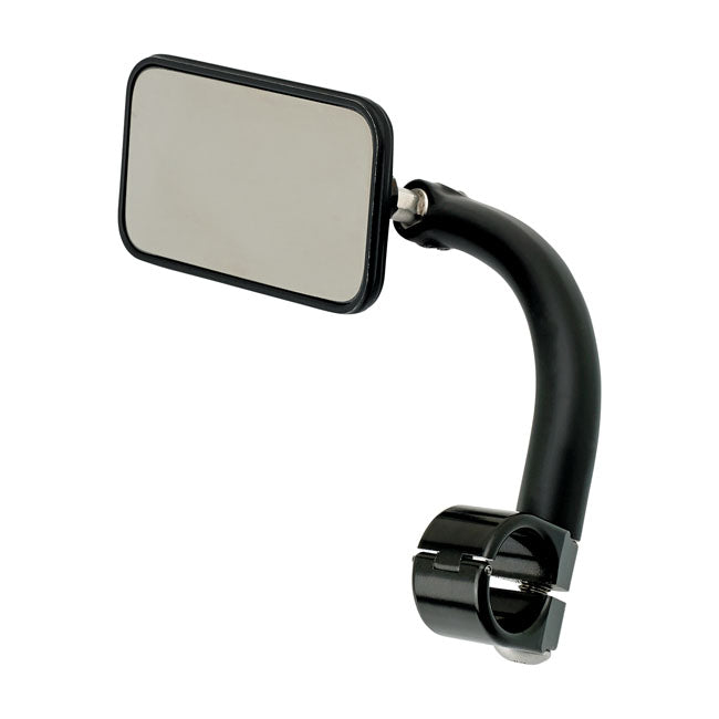 Utility Mirror Rectangle Clamp-On-7/8" Black