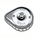 Mini Teardrop Stealth Air Cleaner Cover Chrome Plated