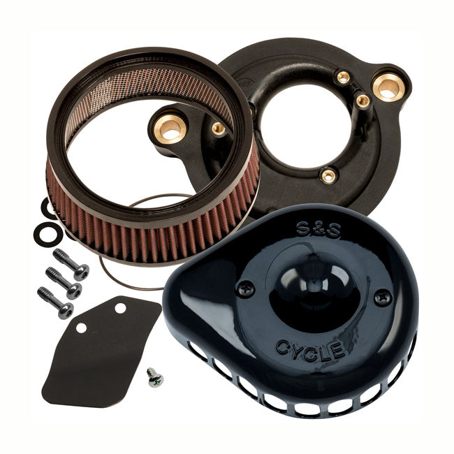 Mini Teardrop Stealth Air Cleaner Kit Gloss Black For 18-22 Softail