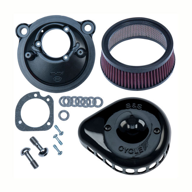 Mini Teardrop Stealth Air Cleaner Kit Gloss Black For 07-22 XL