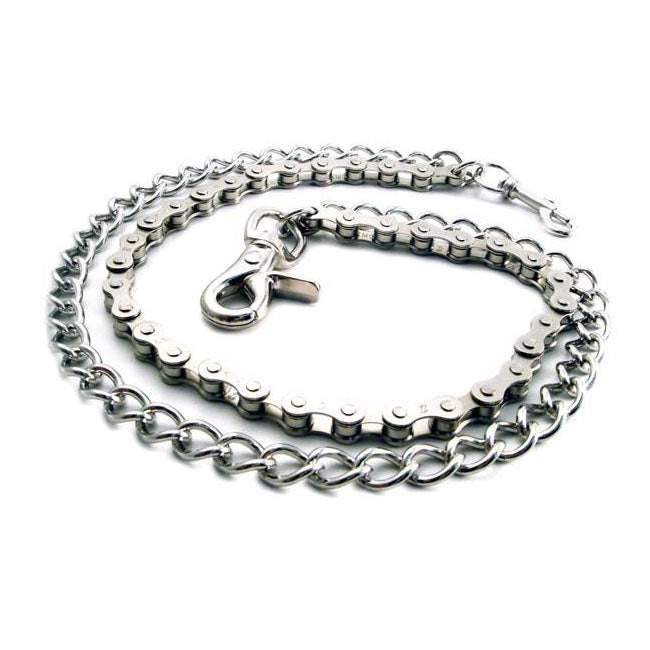 Bike Chain & Shackle Double Wallet Chain