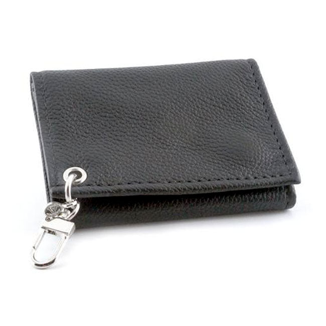 Black Soft Leather Trifold Wallet