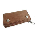 Vintage Brown Leather Biker Wallet