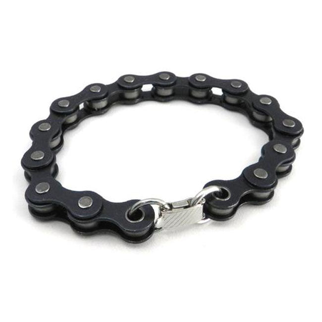 Black Bike Chain Bracelet