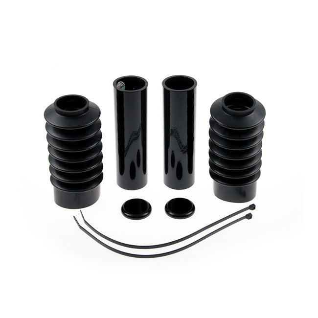 6 Pieces Fork Tube Cover Kit Gloss Black For 10-15 XL1200X Forty Eight NU