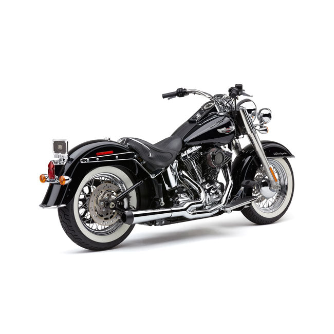 EL Diablo 2-Into-1 Exhaust Chrome For 12-17 Softail NU