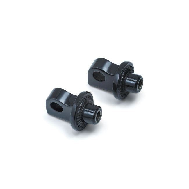 Splined Male Mount Peg Adapters Gloss Black