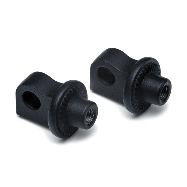 Splined Male Mount Peg Adapters Satin Black