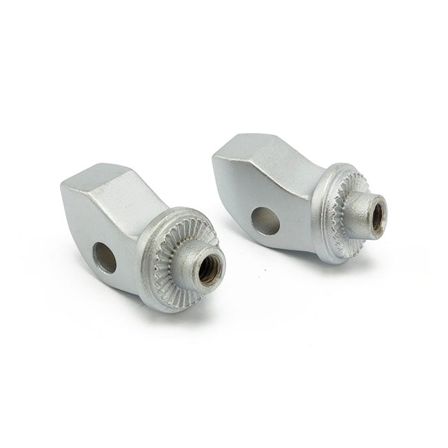 Splined Peg Adapters Silver For Front: 15-20 Indian Scout