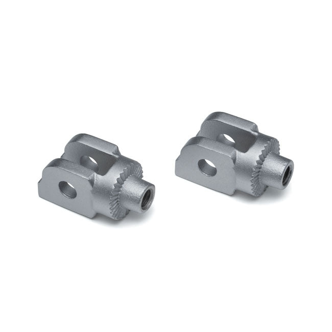 Splined Peg Adapters Silver For BMW: 14-20 BMW R NineT