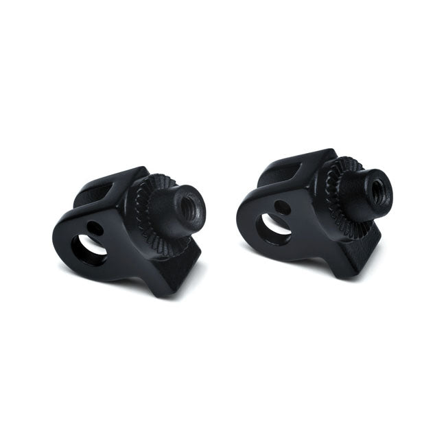 Splined Peg Adapters Satin Black For Triumph: All 04-18 Rocket III Models