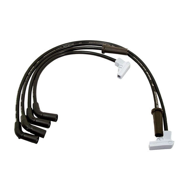 9 MM Fire Power Spark Plug Wire Set Black / Silver For 17-22 M8 Touring