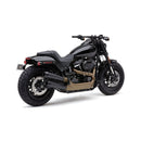 EL Diablo 4" Slip-On Mufflers Black For 18-20 FXFB/S Softail Fat Bob