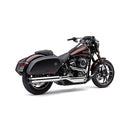 Dual Cut Slip-On Muffler Chrome - 4 Inch For 18-21 Softail FLSB Sport Glide