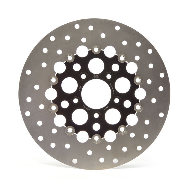 Kingman Floating Front Brake Disc Black ABE Approved For 00-14 Softail