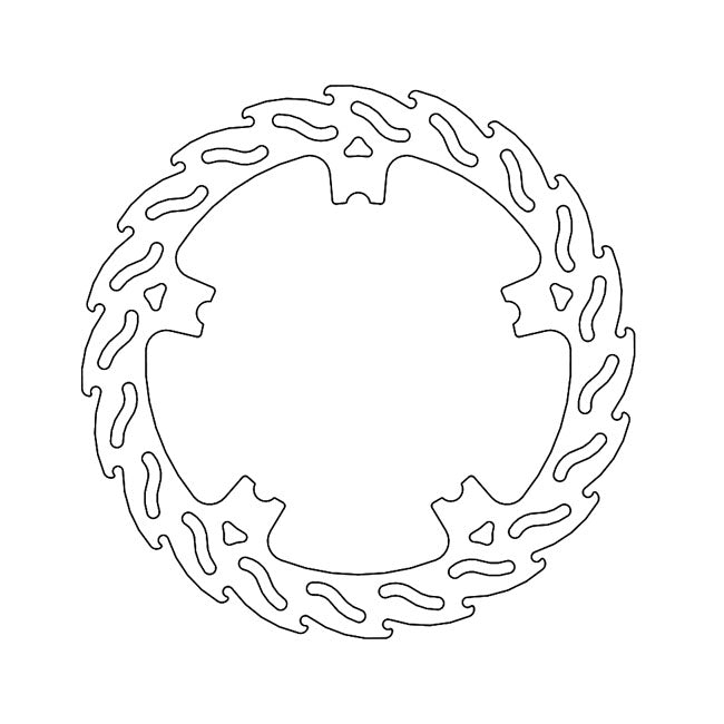 Flame Front Brake Disc ABE Approved For 06-17 NU Dyna