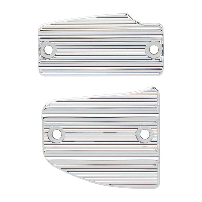 10-Gauge Master Cylinder Cover Set Chrome For 15-22 Indian Scouts