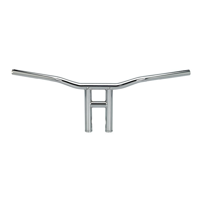 Tyson XL Handlebar 10 Inch Chrome TUV Approved Fits 08-21 H-D E-Throttle With 3-1/2" Mount Bolt Spacing
