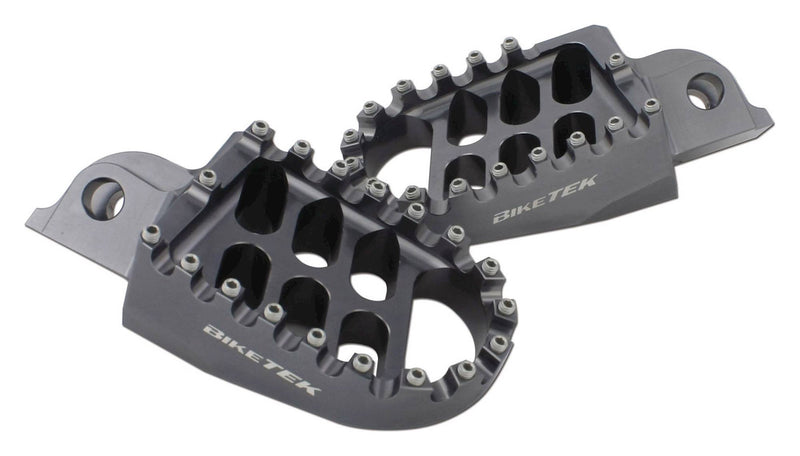 MX Forged Wide Platform Footpegs For Suzuki Gun Metal