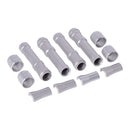 Twin Cam Aluminum Pushrod Cover Set Silver