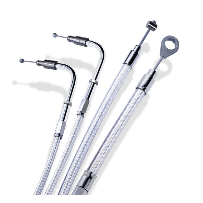 Throttle Cable Platinum Silver For 86-87 XL883