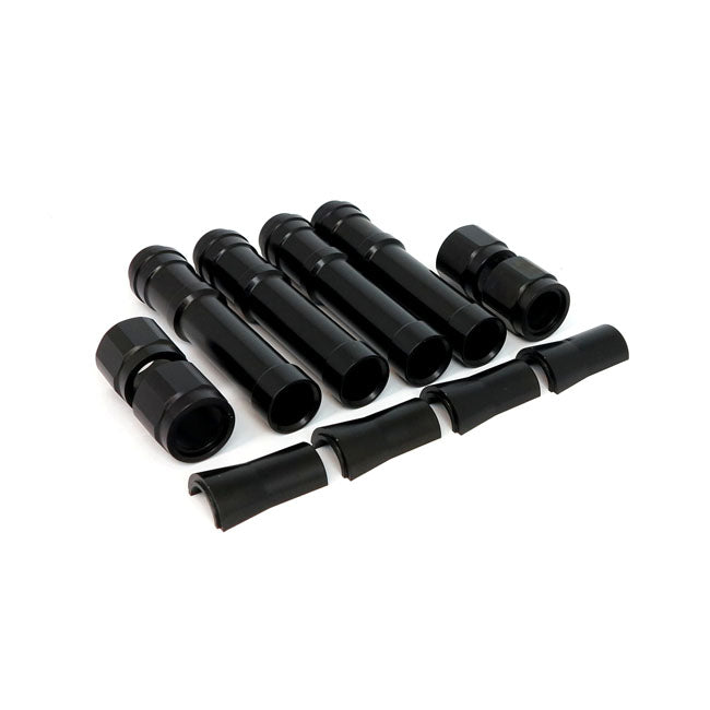 Twin Cam Aluminum Pushrod Cover Set Black