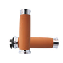 Custom Grips Chrome / Tan For 15-21 Indian Scouts