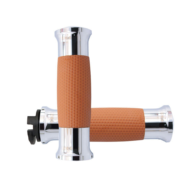 Gel Grips Chrome / Tan For 15-21 Indian Scouts