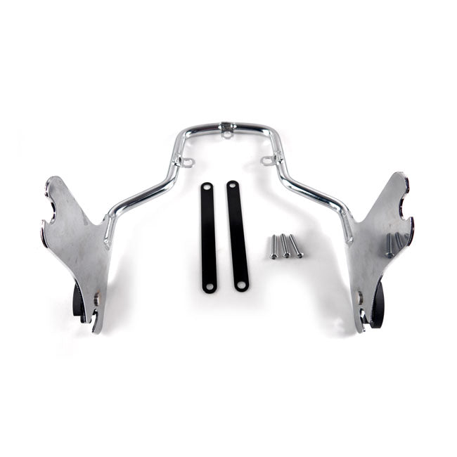 Detachable Sissy Bar Side Plates Chrome For 08-21 Touring