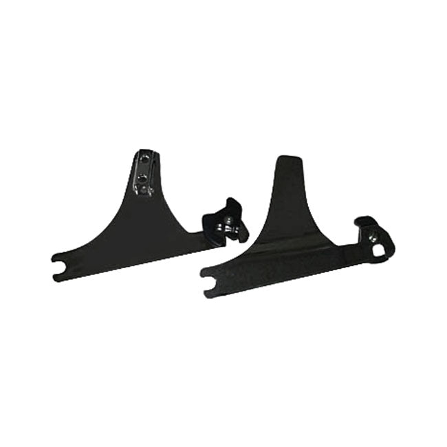 Detachable Sissy Bar Side Plates Gloss Black For 84-99 Softail Excl. FLSTS
