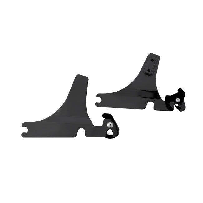 Detachable Sissy Bar Side Plates Gloss Black For 00-17 Softail Excl. FLSTC, FLSTS, FLS, FLSS, FXS