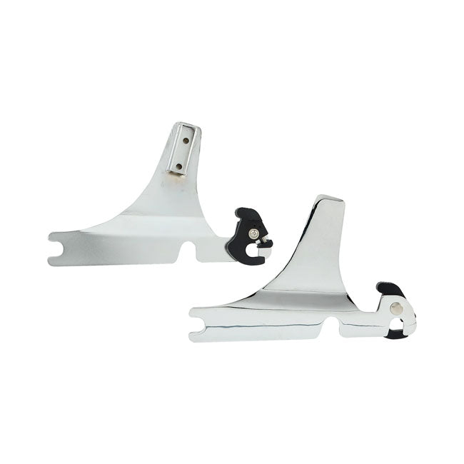 Detachable Sissy Bar Side Plates Chrome For 00-17 FLSTC