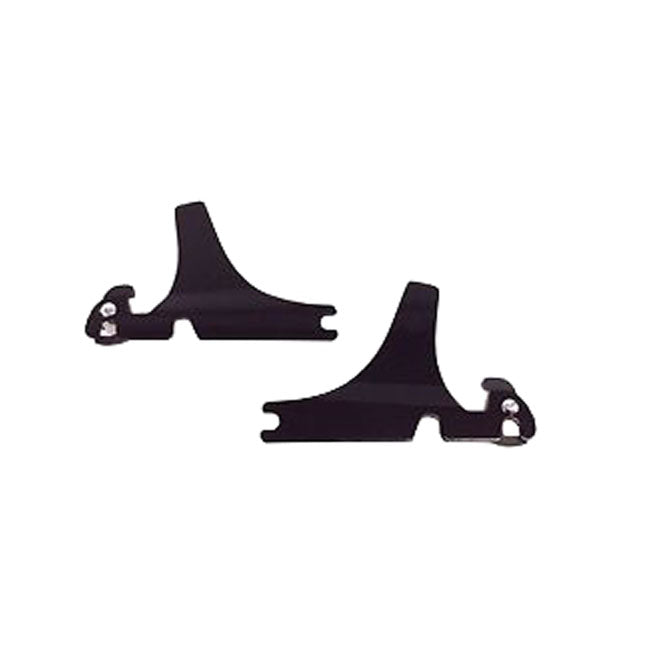 Detachable Sissy Bar Side Plates Gloss Black For 00-17 FLSTC