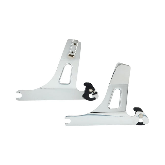 Detachable Sissy Bar Side Plates Chrome For 06-17 Dyna Excl. FLD