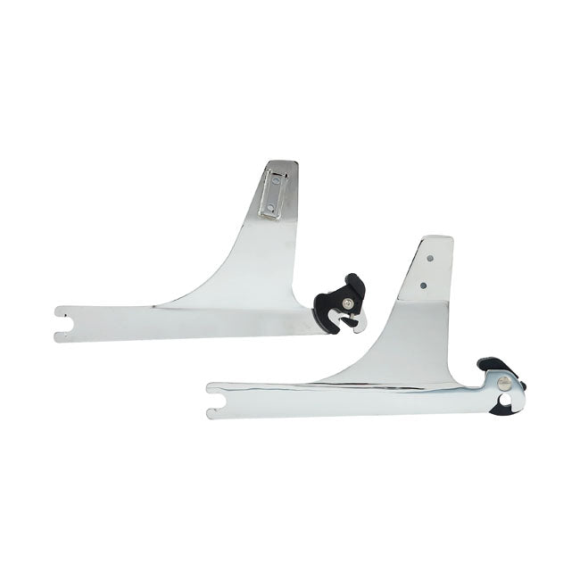 Detachable Sissy Bar Side Plates Chrome For 93-05 FXDWG Without Saddlebags