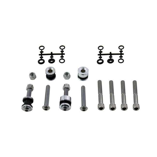 Docking Hardware Kit Chrome For 84-99 FXSTSB, FXSTS, FXSTC, FLSTF, FLSTC