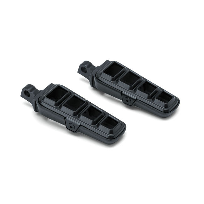 Dillinger Footpegs With Male Mount Adapters Satin Black