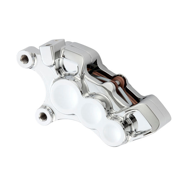 6-Piston Differential Bore Caliper Front Right Chrome For 15-17 (NU) Softail