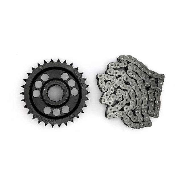 Solid Motor Sprocket & Chain Kit - 30T For 17-21 Touring