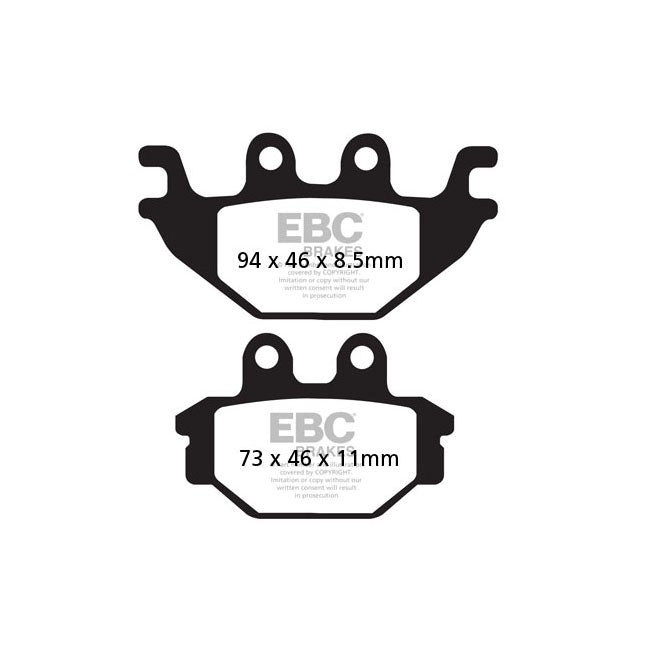 Double-H Sintered Brake Pads For Rear: Indian: 16 Scout Sixty Toso Calipers