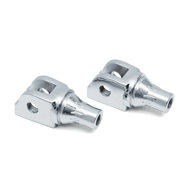 Tapered Front Footpeg Adapter Chrome