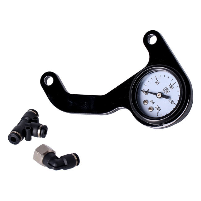 M8 Air Ride Gauge Kit White Face Gauge