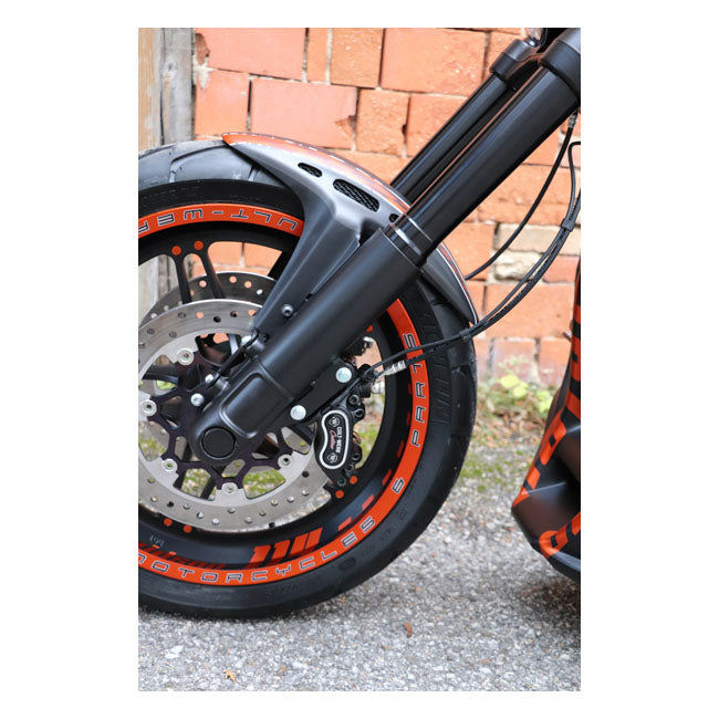 Custom V2 Front Fender Matt Black / Mesh